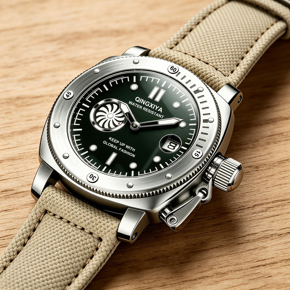 Canvas Strap Watch - Крутые креативные кварцевые часы с холщовым