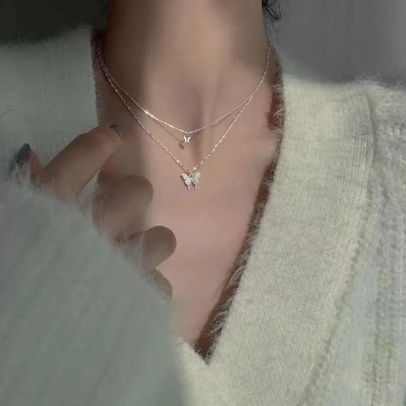 Butterfly Clasp Deployant - Новое блестящее ожерелье с бабочкой, изысканное