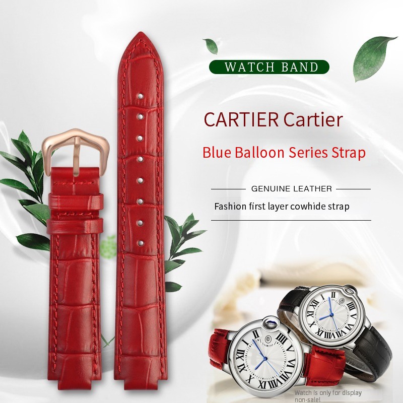 Ремешок из воловьей кожи для ч – обзор и цена Cartier Watch Ballon Bleu