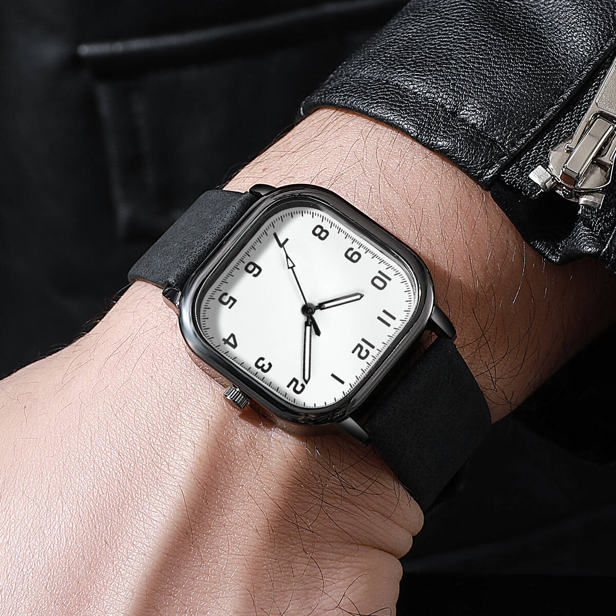 Модные мужские деловые часы, п – обзор и цена Leather Watch Band Men
