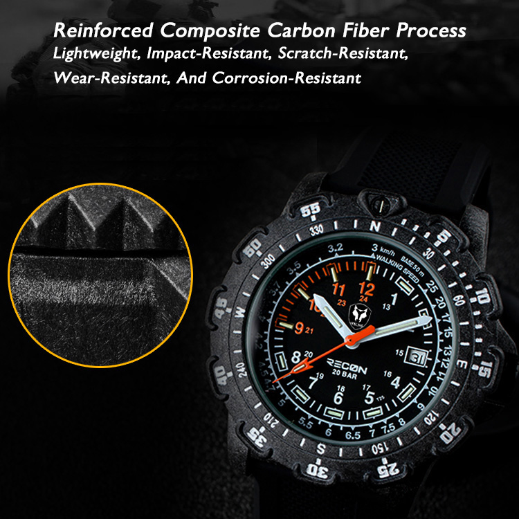Hnlgnox Мужские часы-пилот Спо – обзор и цена Rubber Strap Diver