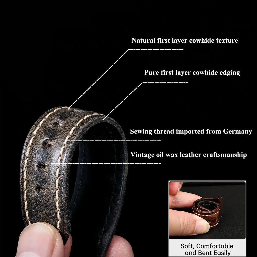 Высококачественный ремешок из  – обзор и цена Leather Strap Quick Release